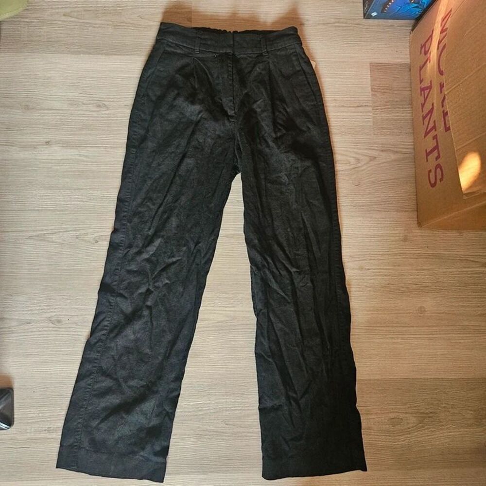 Old-navy Women's Black and Grey Trousers